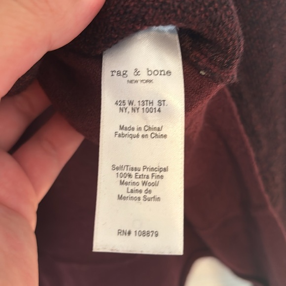 Rag & Bone colorblock merino wool sweater - Picture 3 of 4